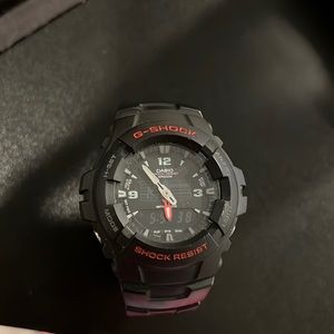 G-SHOCK Casio Shock Resist Black & Red Unisex